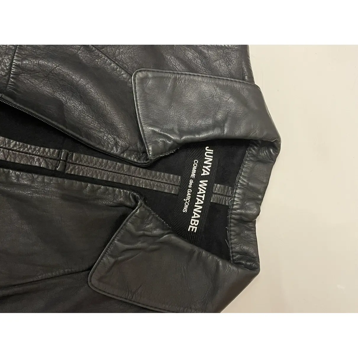 Buy Junya Watanabe Leather cardi coat online