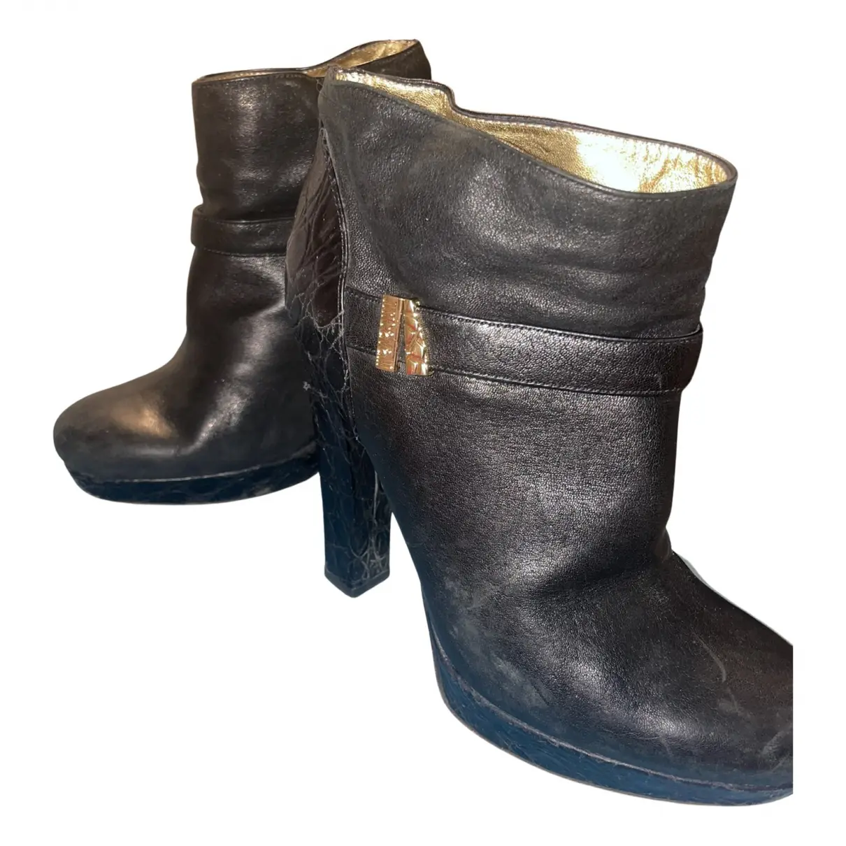 Leather ankle boots Just Cavalli - Vintage