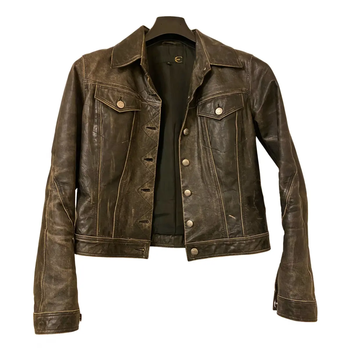 Leather biker jacket Just Cavalli