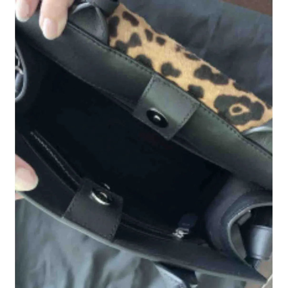 Leather handbag Karl Lagerfeld