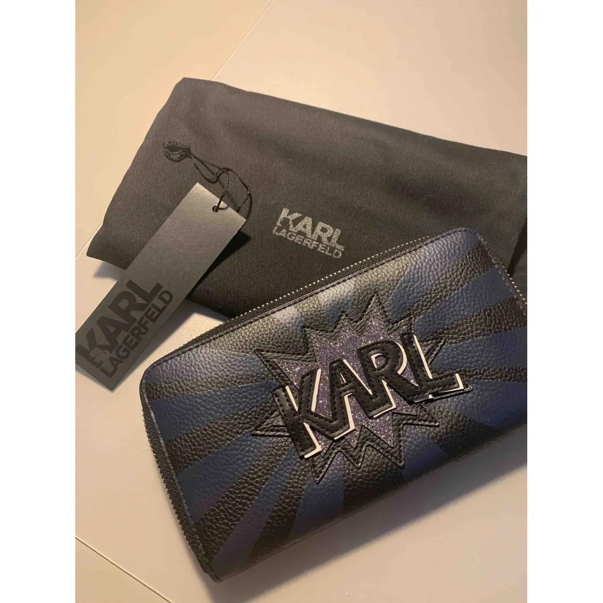 Leather purse Karl Lagerfeld