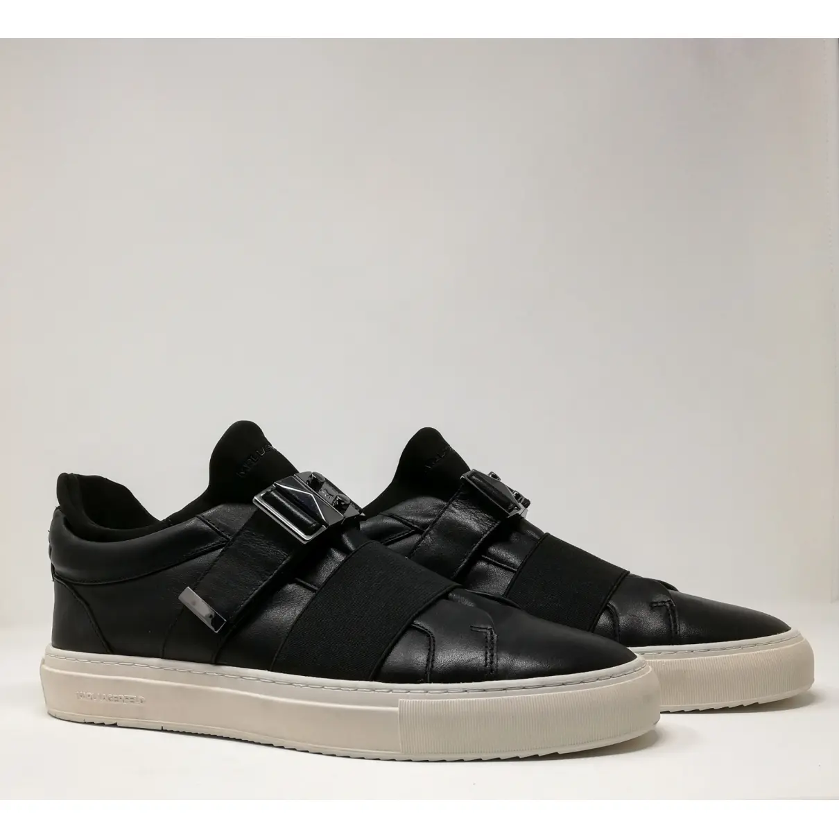 Buy Karl Lagerfeld Leather low trainers online