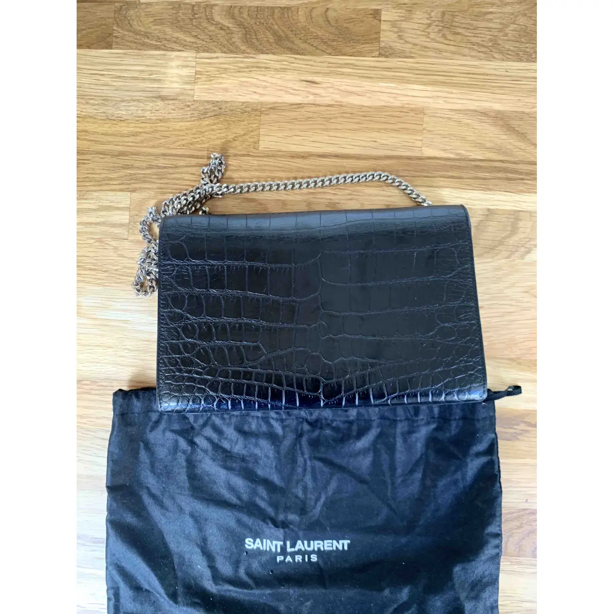 Buy Saint Laurent Kate monogramme leather crossbody bag online