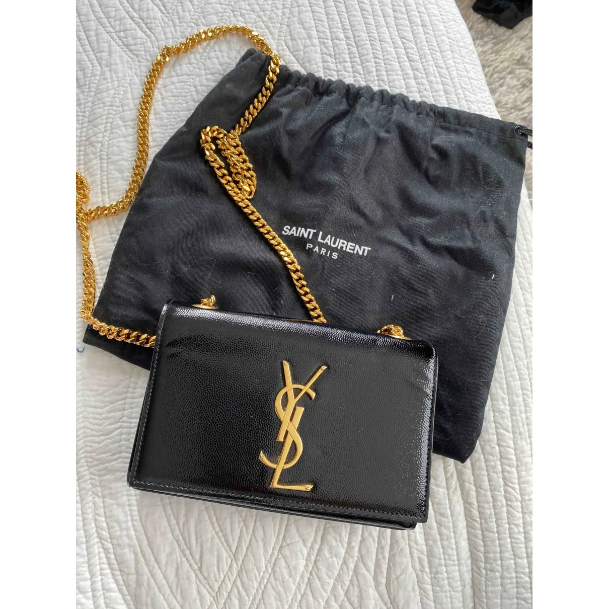 Kate monogramme leather crossbody bag Saint Laurent