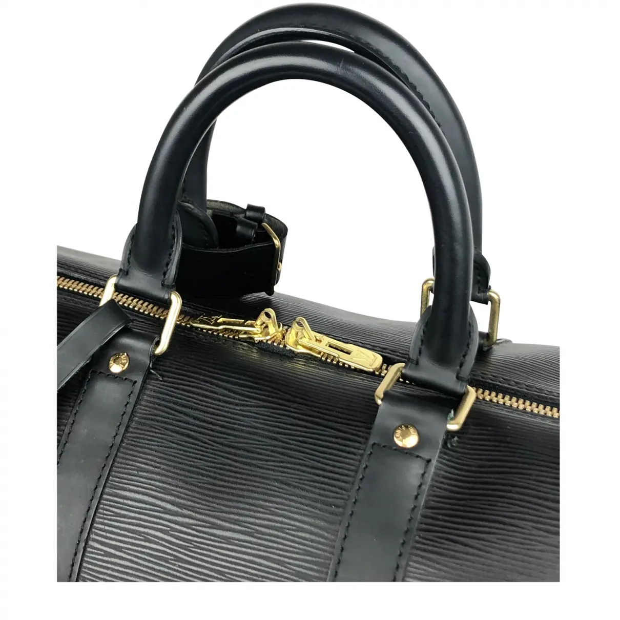 Keepall leather travel bag Louis Vuitton - Vintage