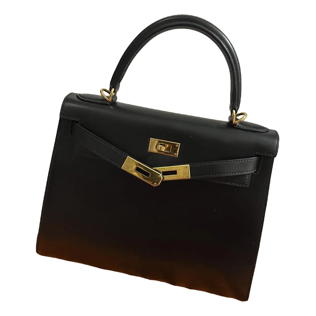 Kelly 28 leather crossbody bag Hermès - Vintage