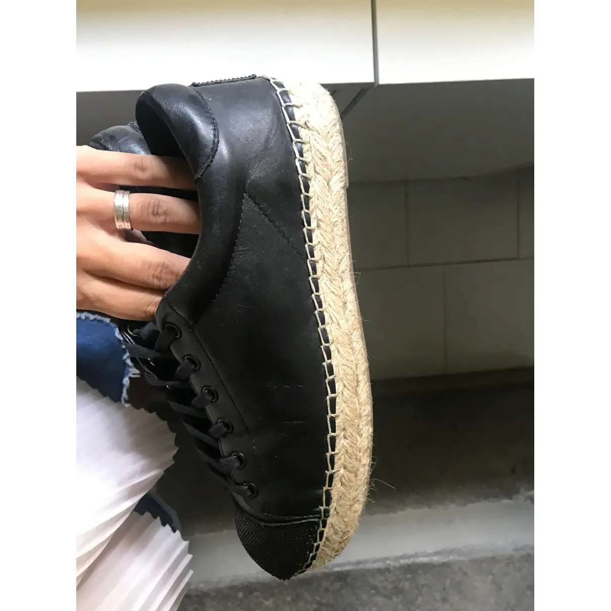 Leather espadrilles Kendall + Kylie