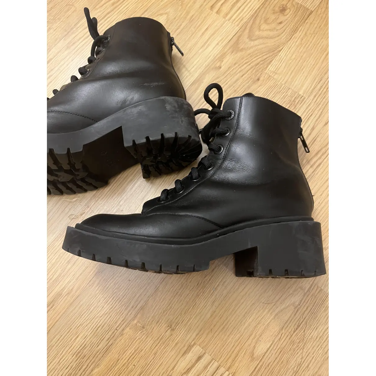 Leather lace up boots Kenzo