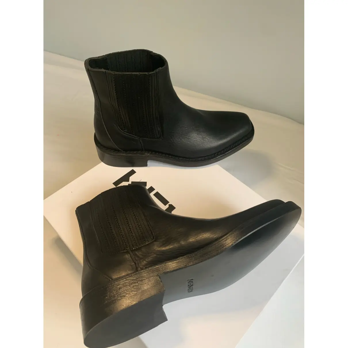 Leather boots Kenzo