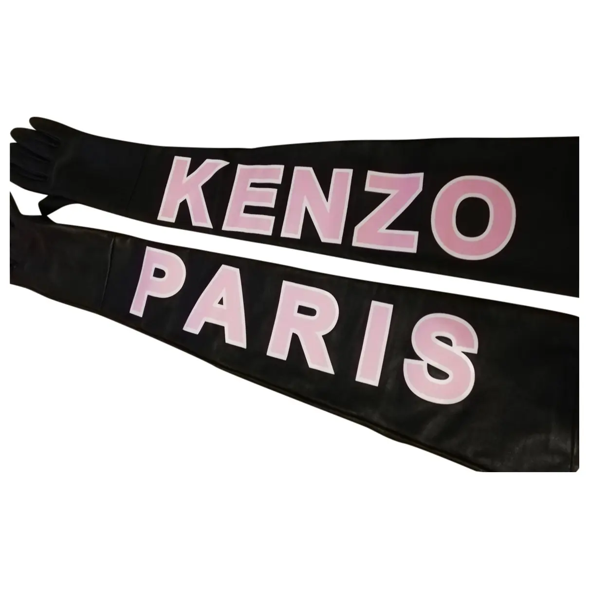 Leather long gloves Kenzo x H&M