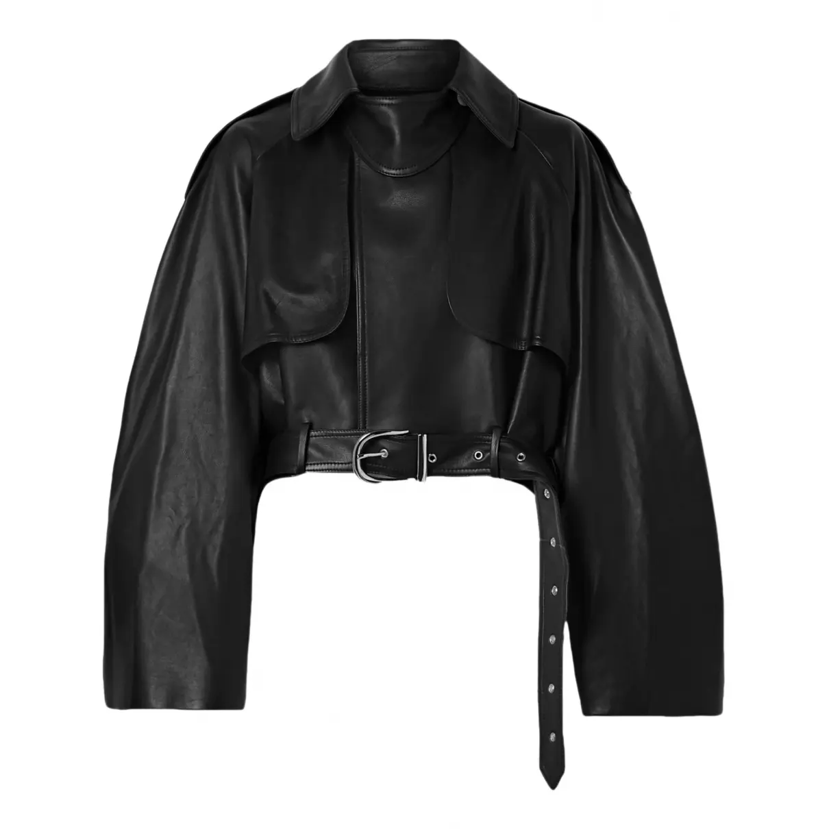 Leather biker jacket Khaite
