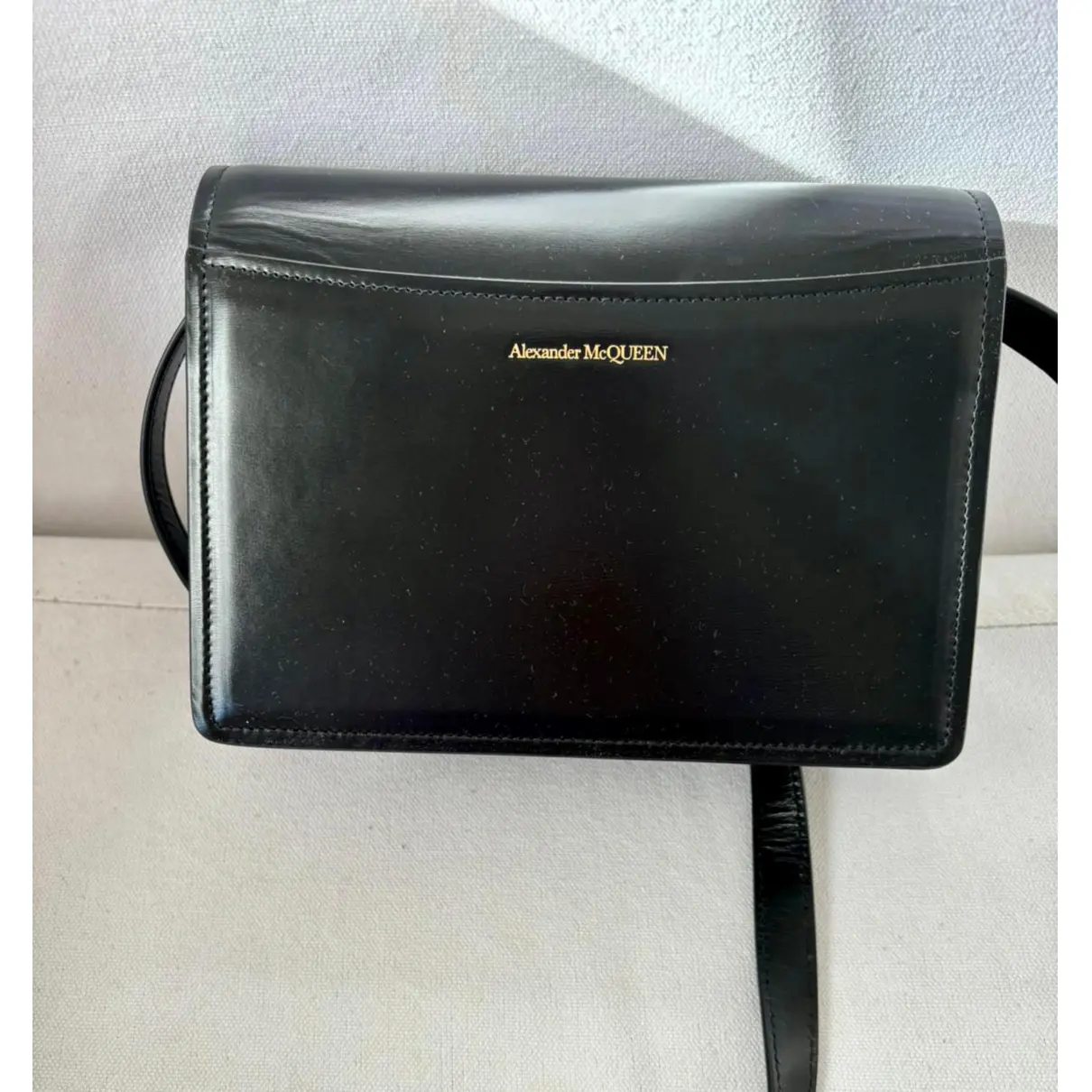 Knuckle leather handbag Alexander McQueen