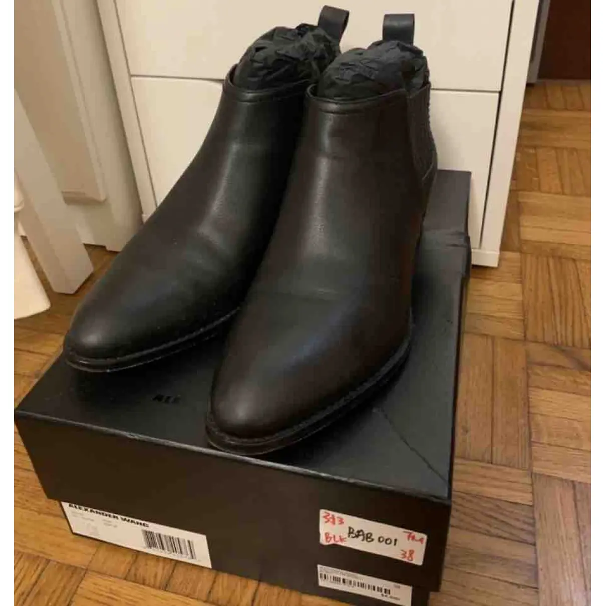 Alexander Wang Kori leather ankle boots for sale