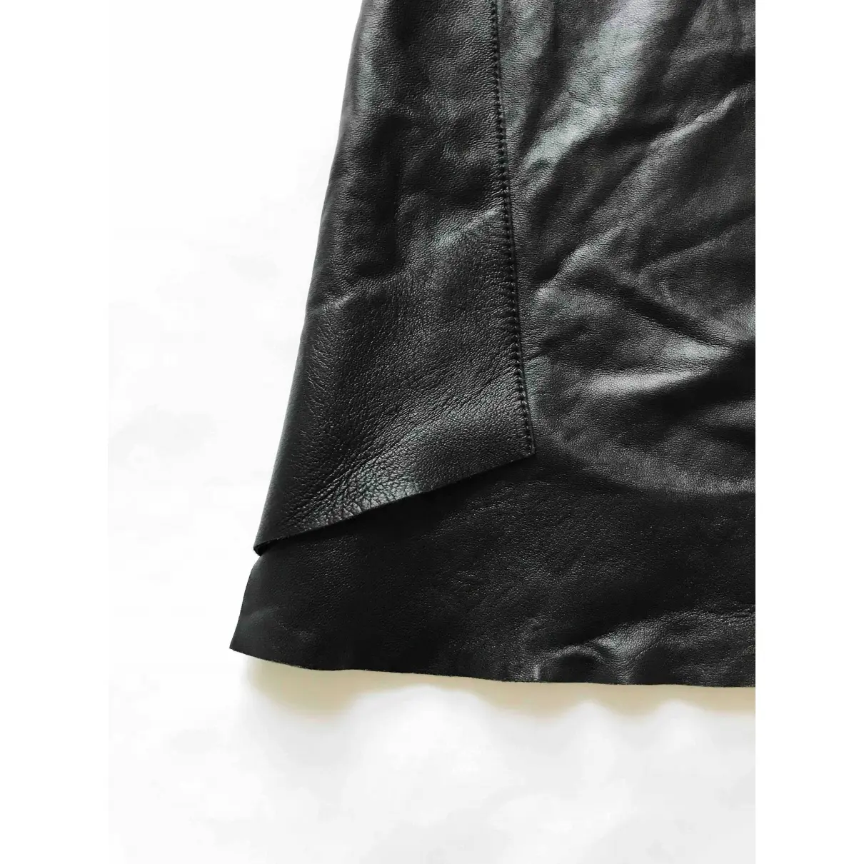 Leather mini skirt La Mania