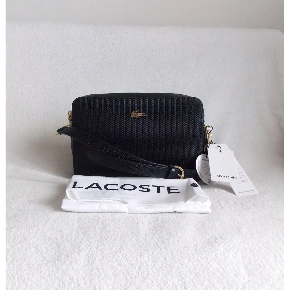 Buy Lacoste Leather crossbody bag online