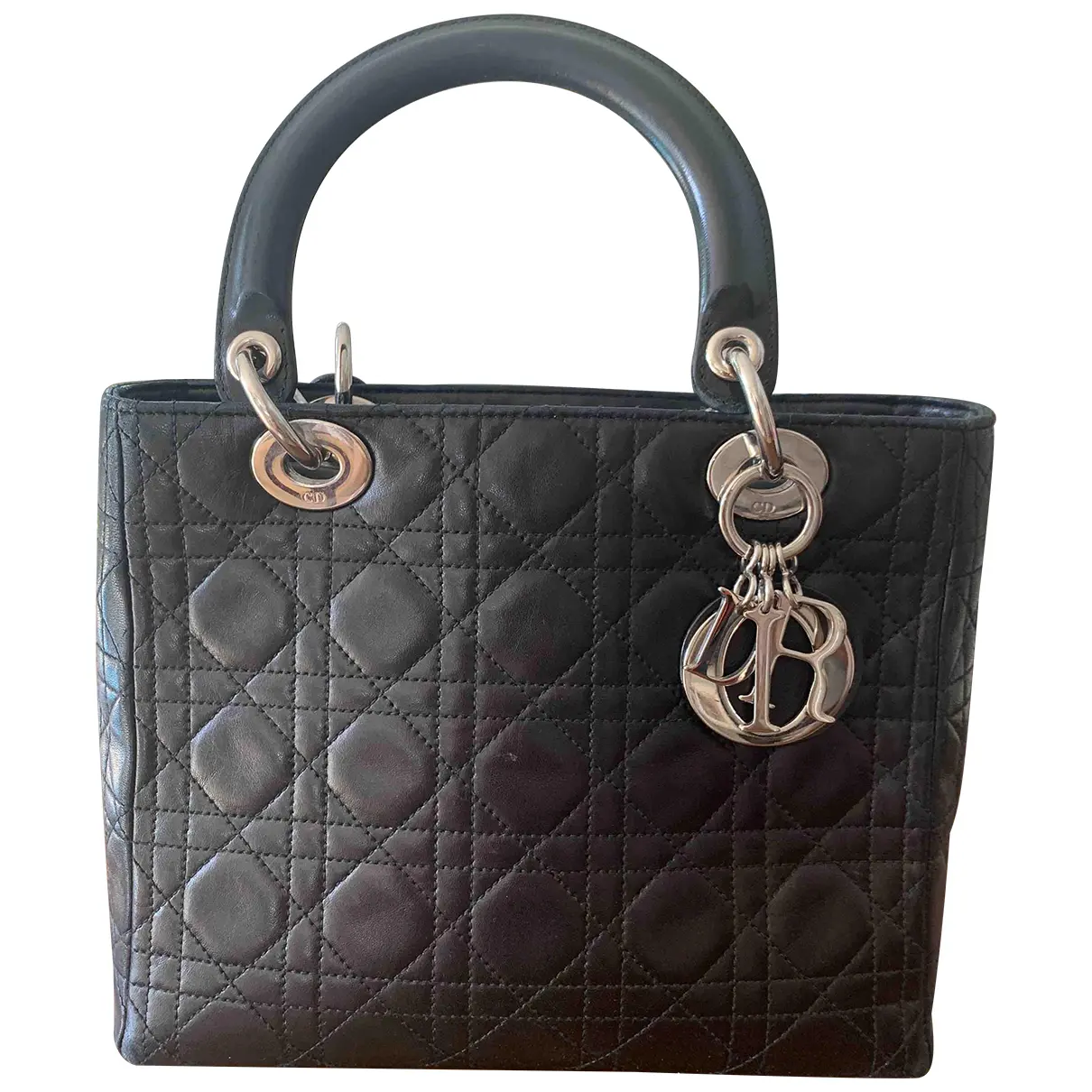 Lady Dior leather handbag Dior - Vintage
