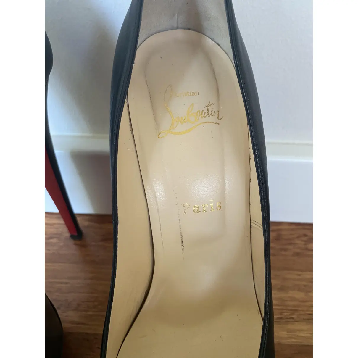 Lady Peep leather heels Christian Louboutin