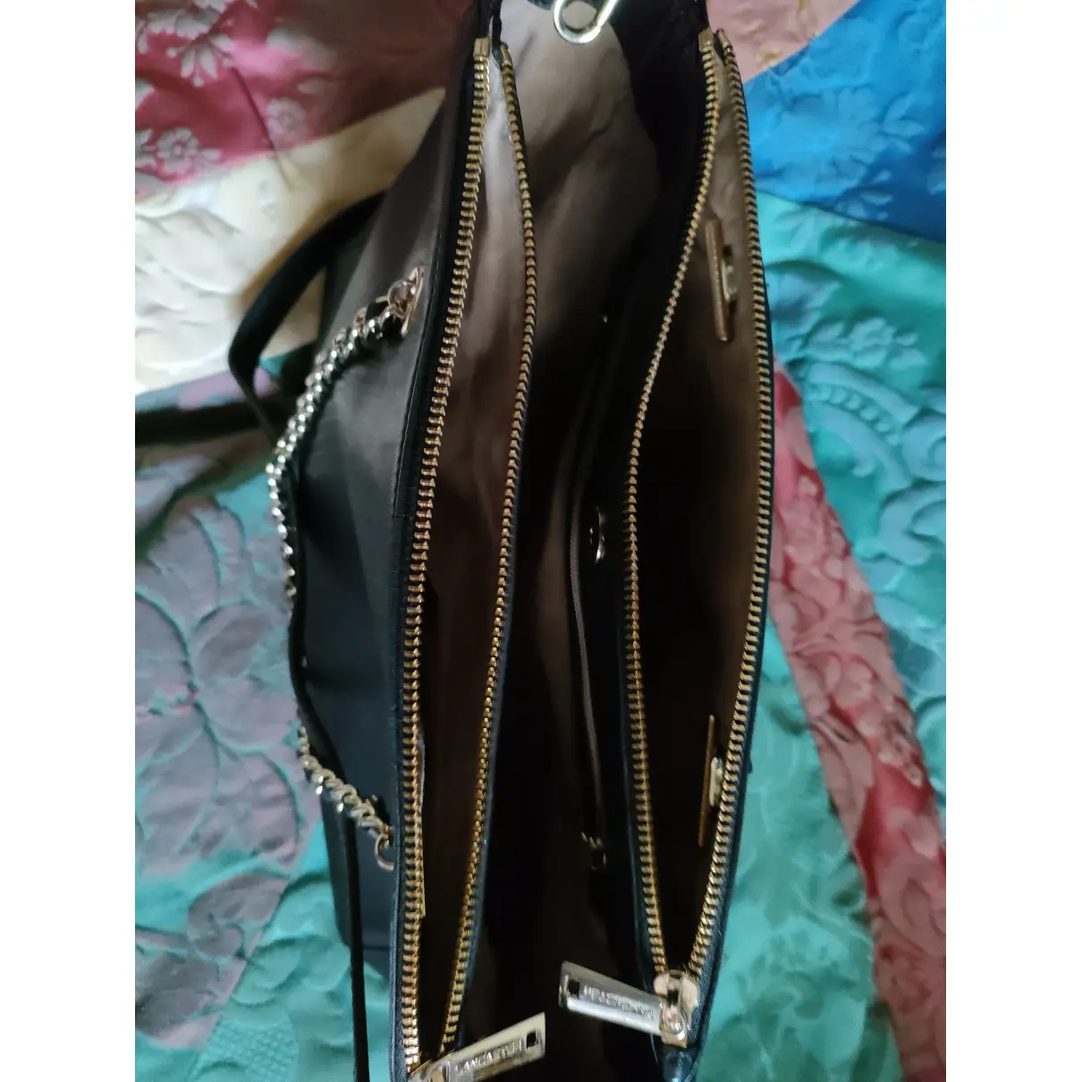 Leather handbag Lancaster - Vintage