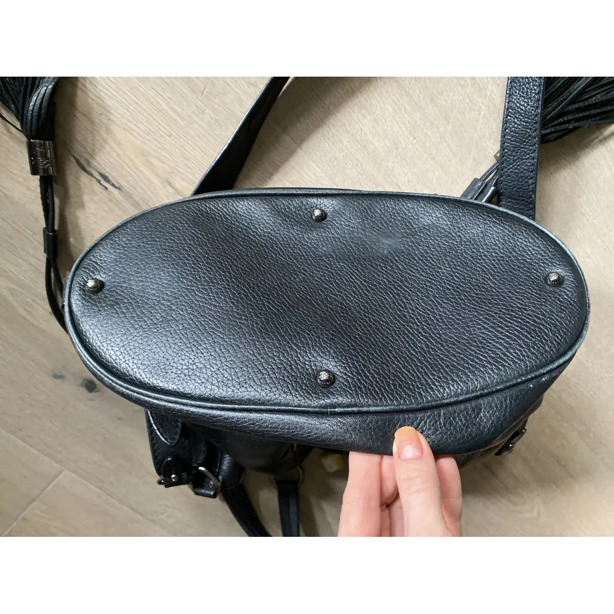 Leather crossbody bag Lancel