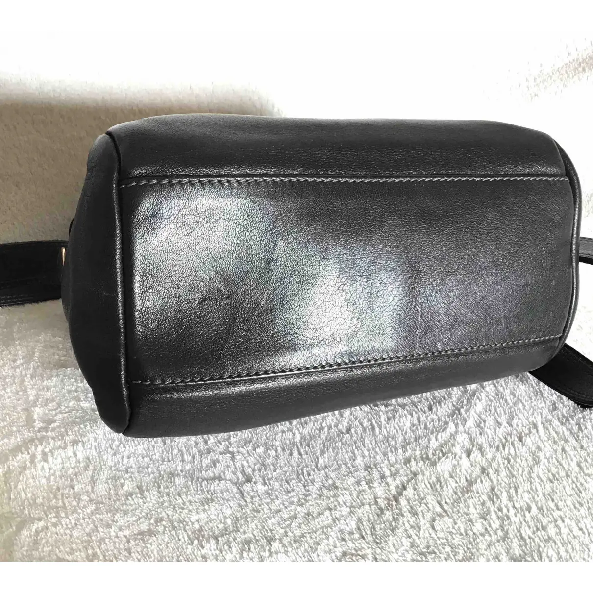 Leather crossbody bag Lancel - Vintage