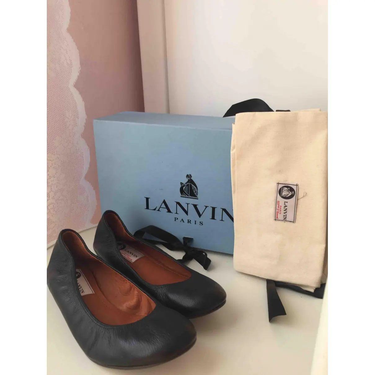 Buy Lanvin Leather ballet flats online