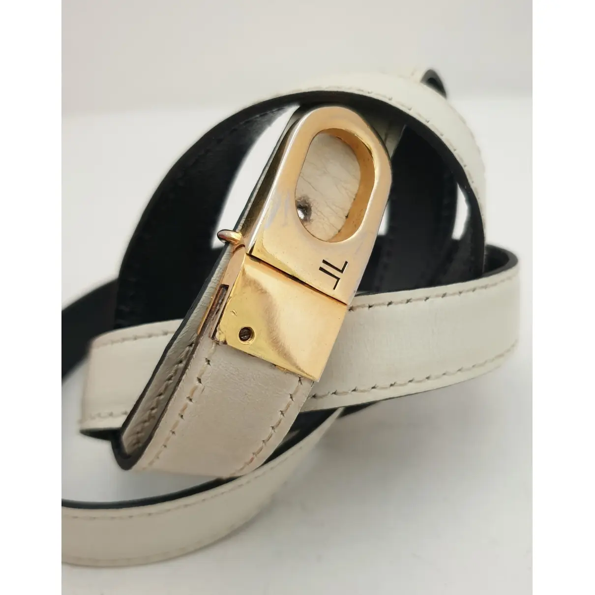 Leather belt Lanvin - Vintage
