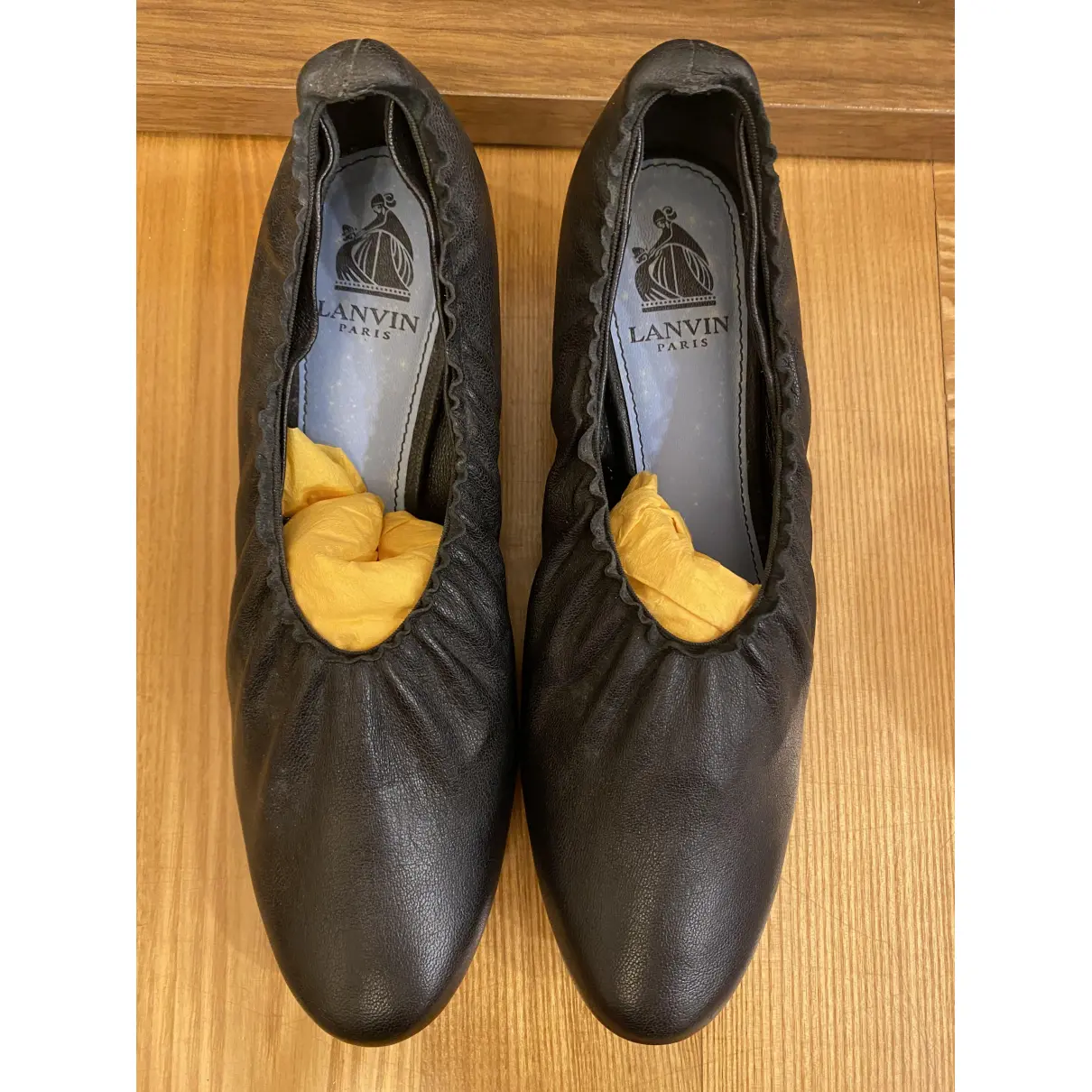 Leather heels Lanvin