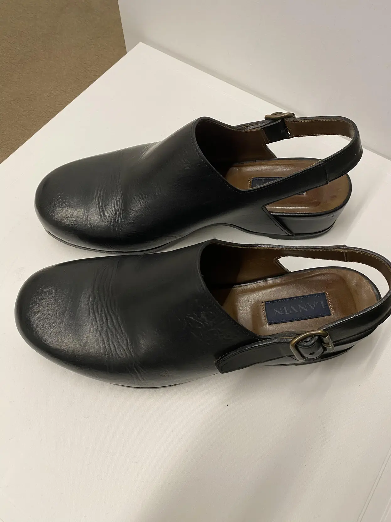 Leather sandals Lanvin