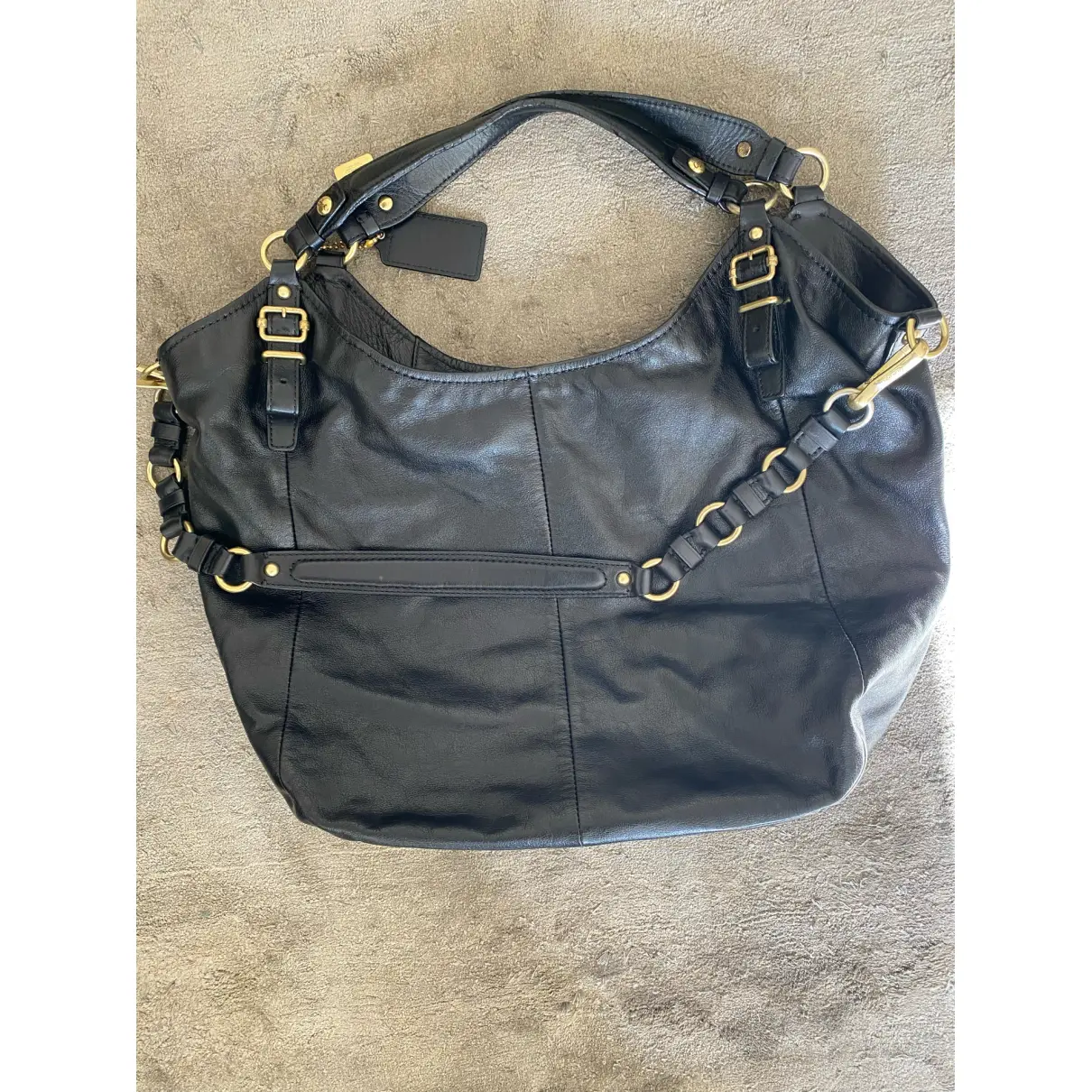 Large Scout Hobo leather handbag Coach