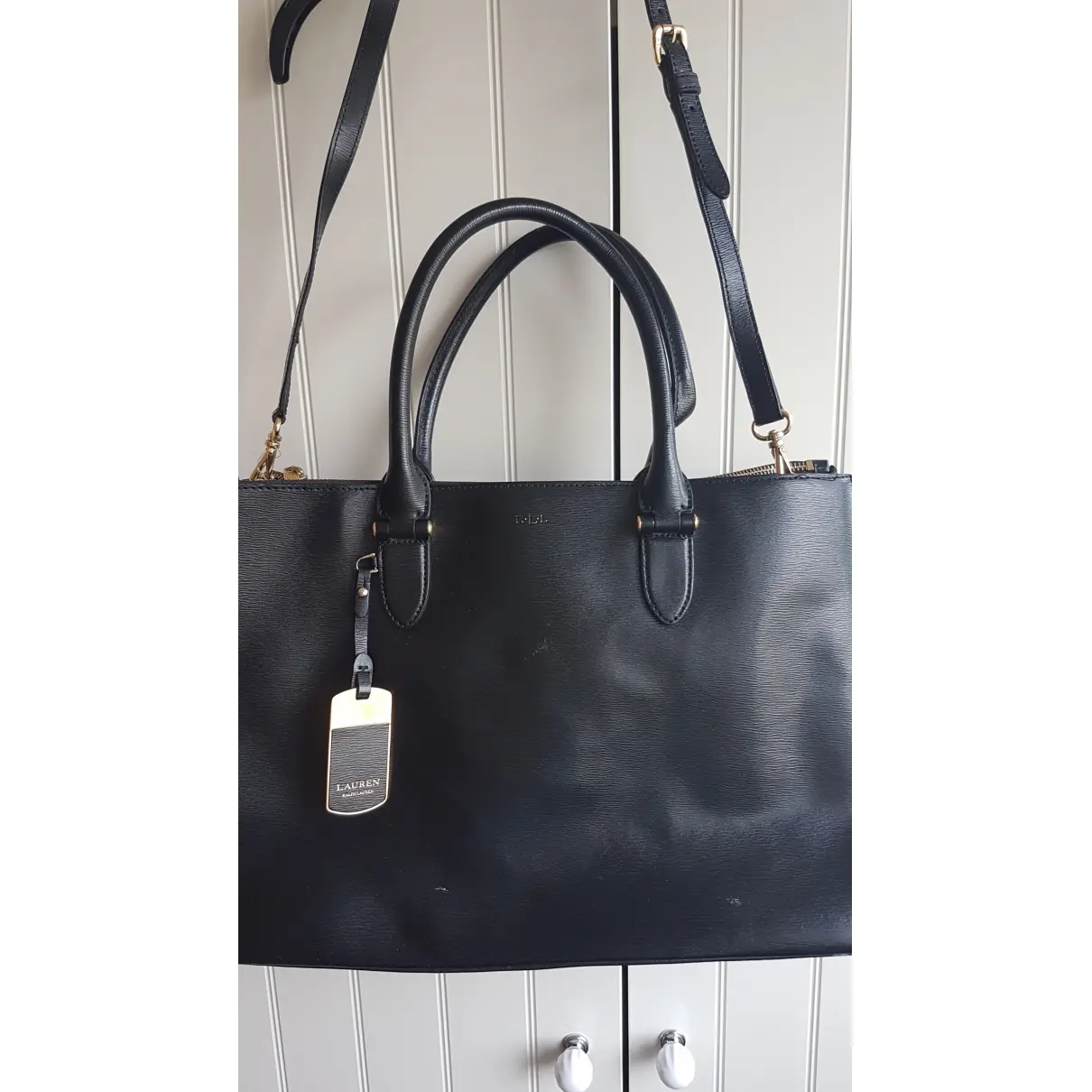 Leather handbag Lauren Ralph Lauren