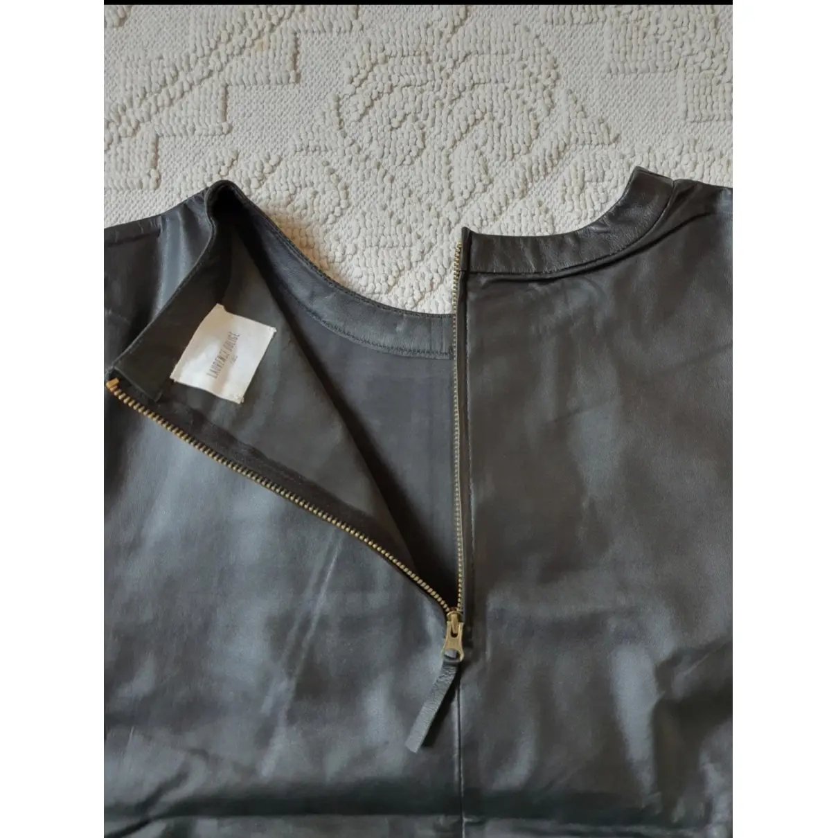 Leather top Laurence Dolige