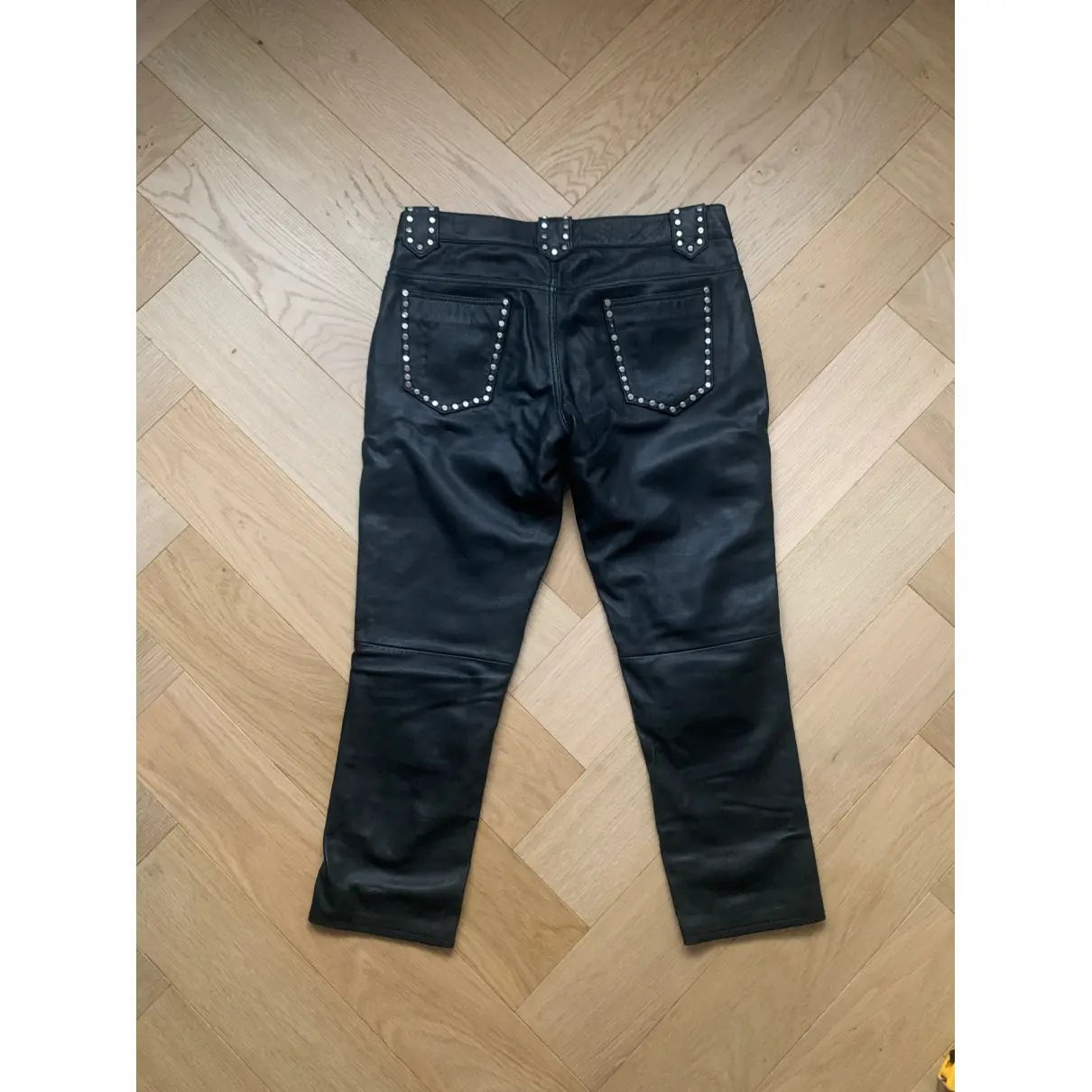 Buy Laurence Dolige Leather slim pants online