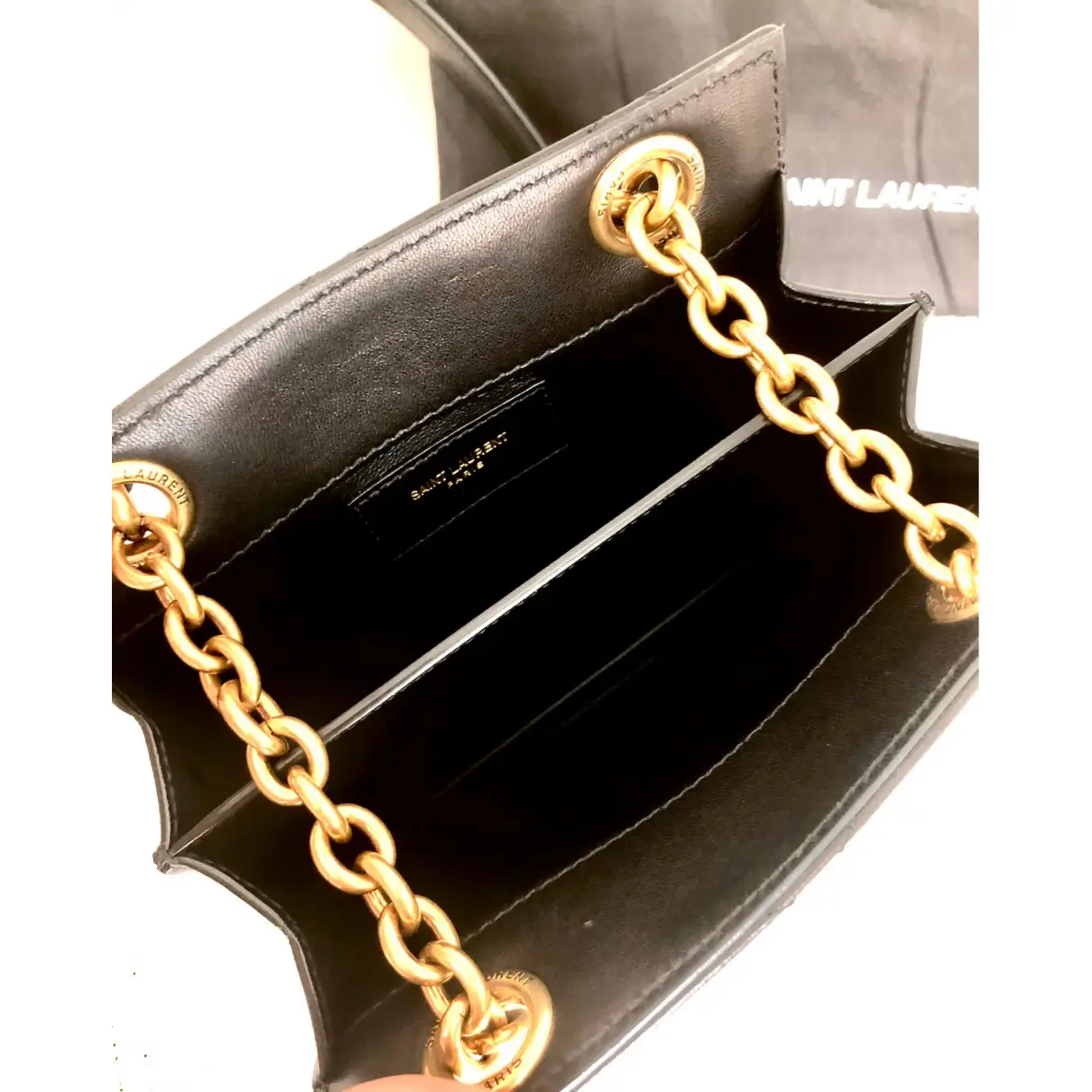 Le Maillon leather crossbody bag Saint Laurent