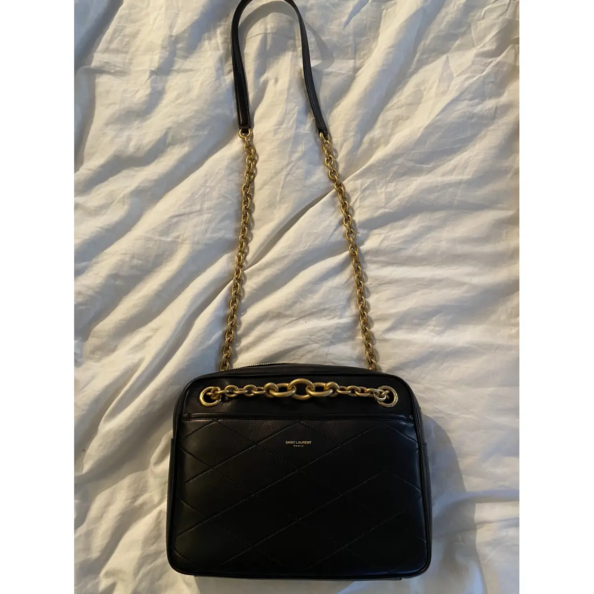 Buy Saint Laurent Le Maillon leather handbag online