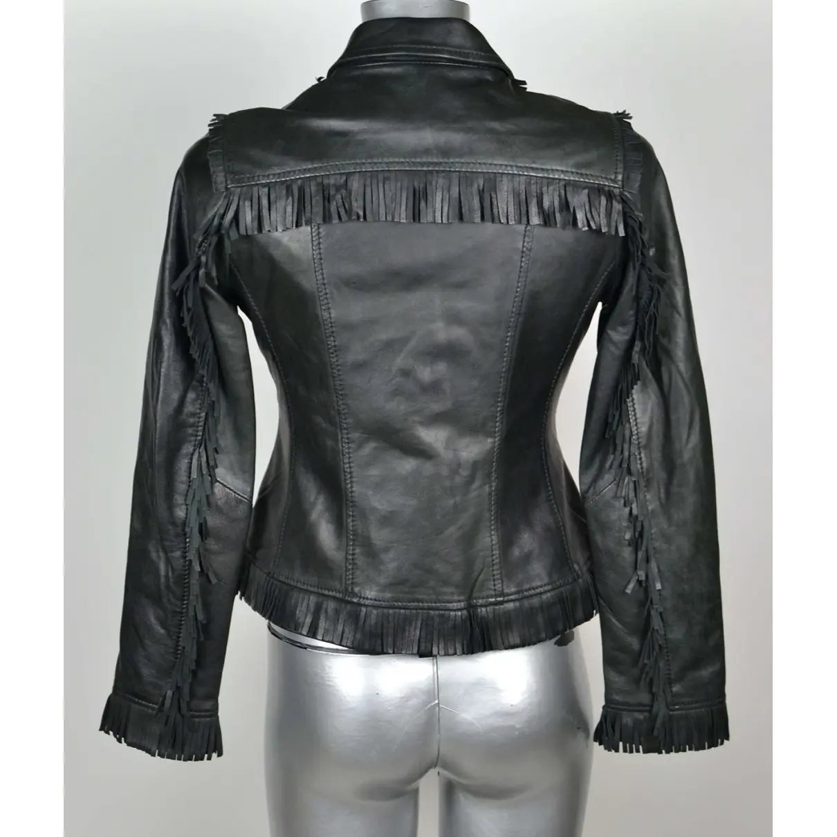 Le Sentier Leather biker jacket for sale