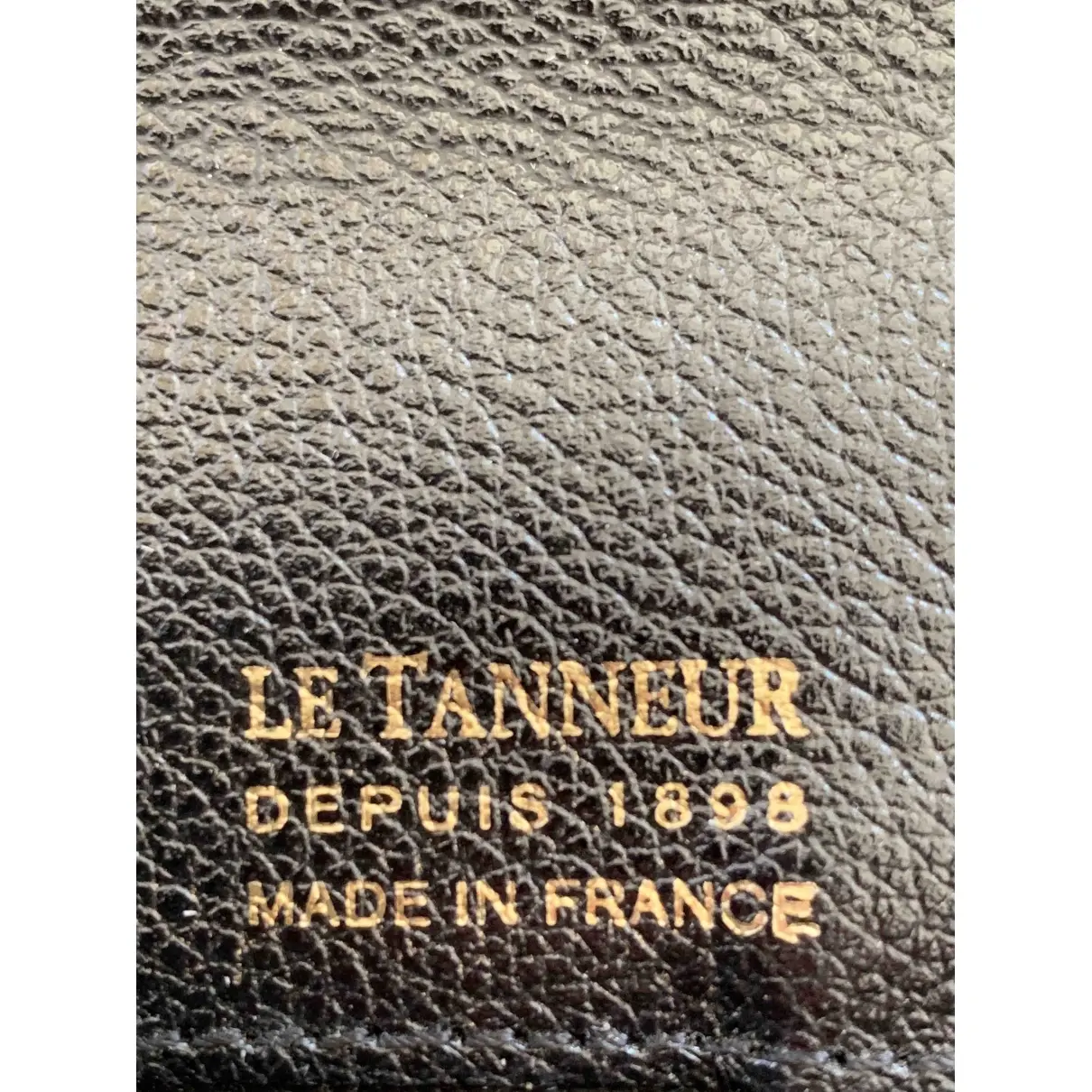 Leather clutch bag Le Tanneur