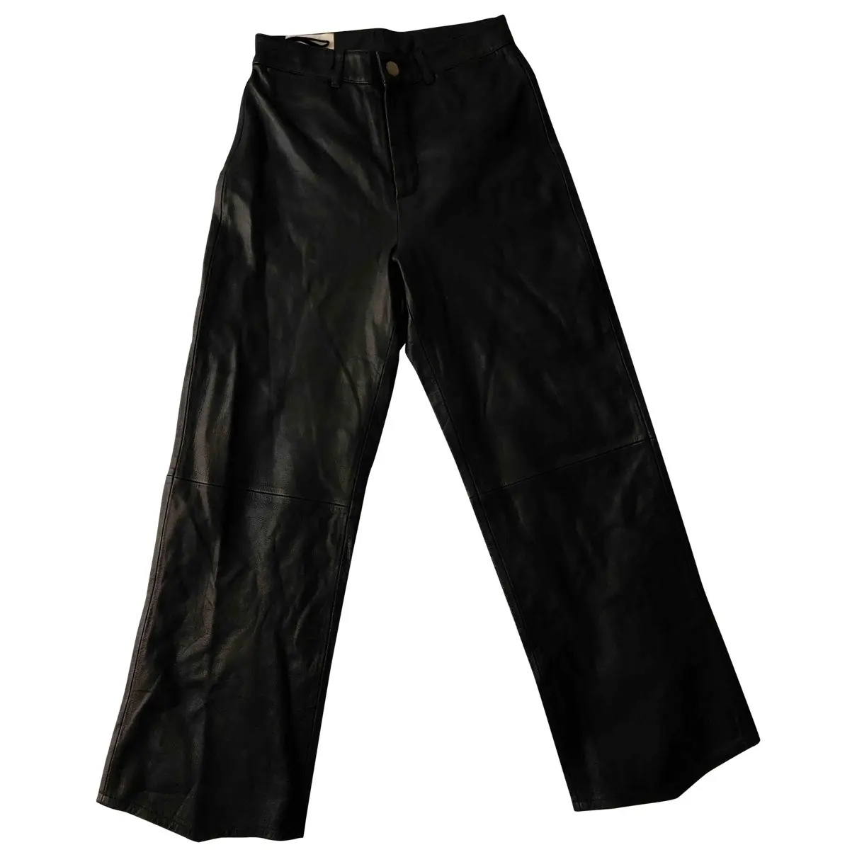 Leather straight pants Leon & Harper