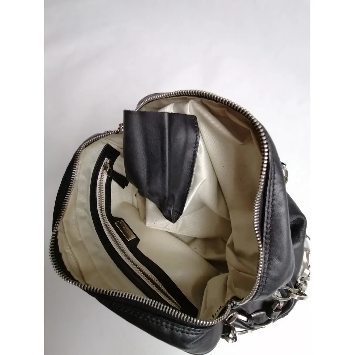 Leather handbag LES COPAINS