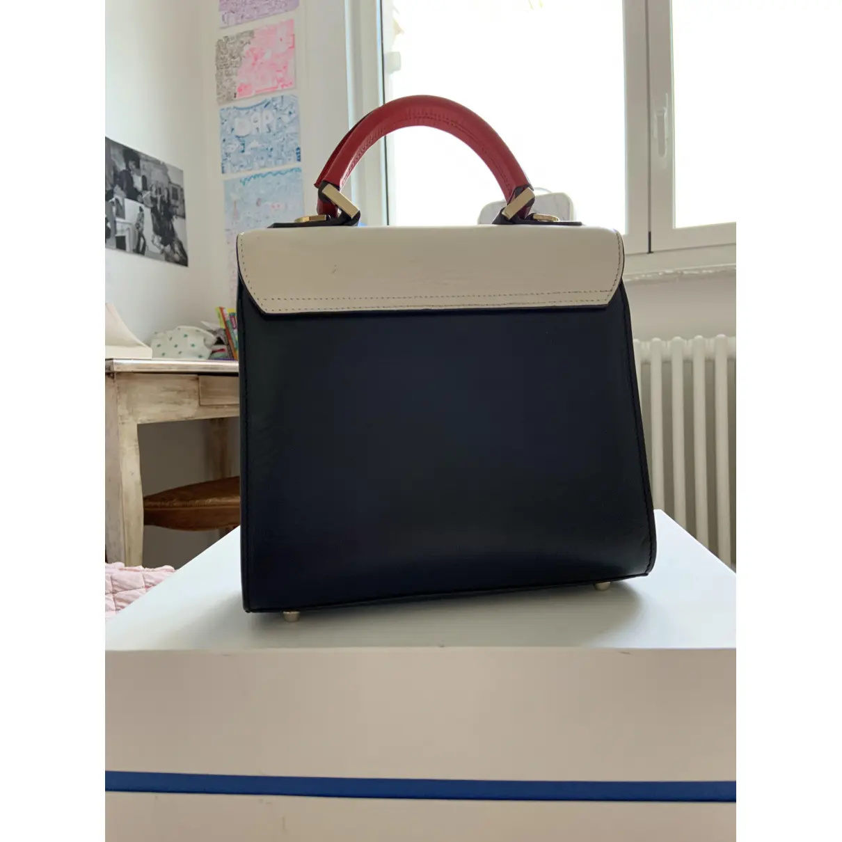 Buy Les Petits Joueurs Leather handbag online