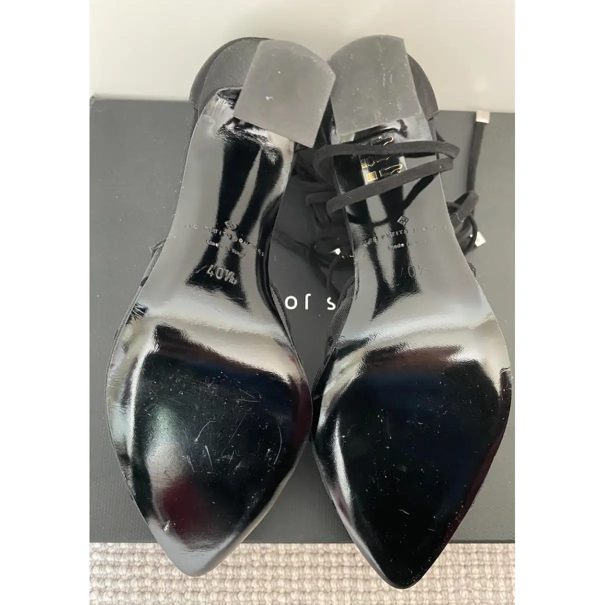 Buy Les Petits Joueurs Leather heels online