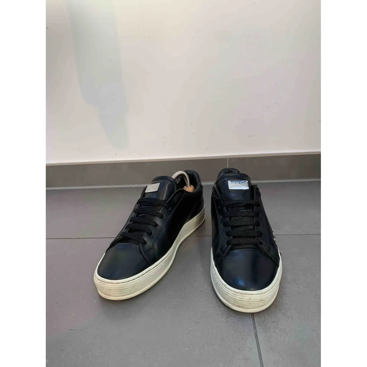 Philipp Plein Lo-Top leather low trainers for sale