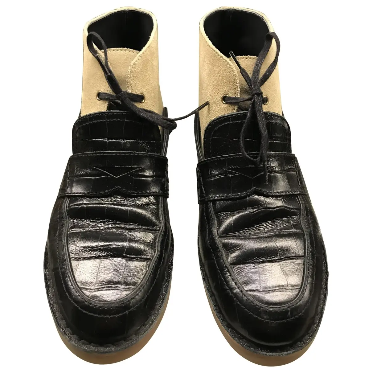 Leather lace up boots Loewe