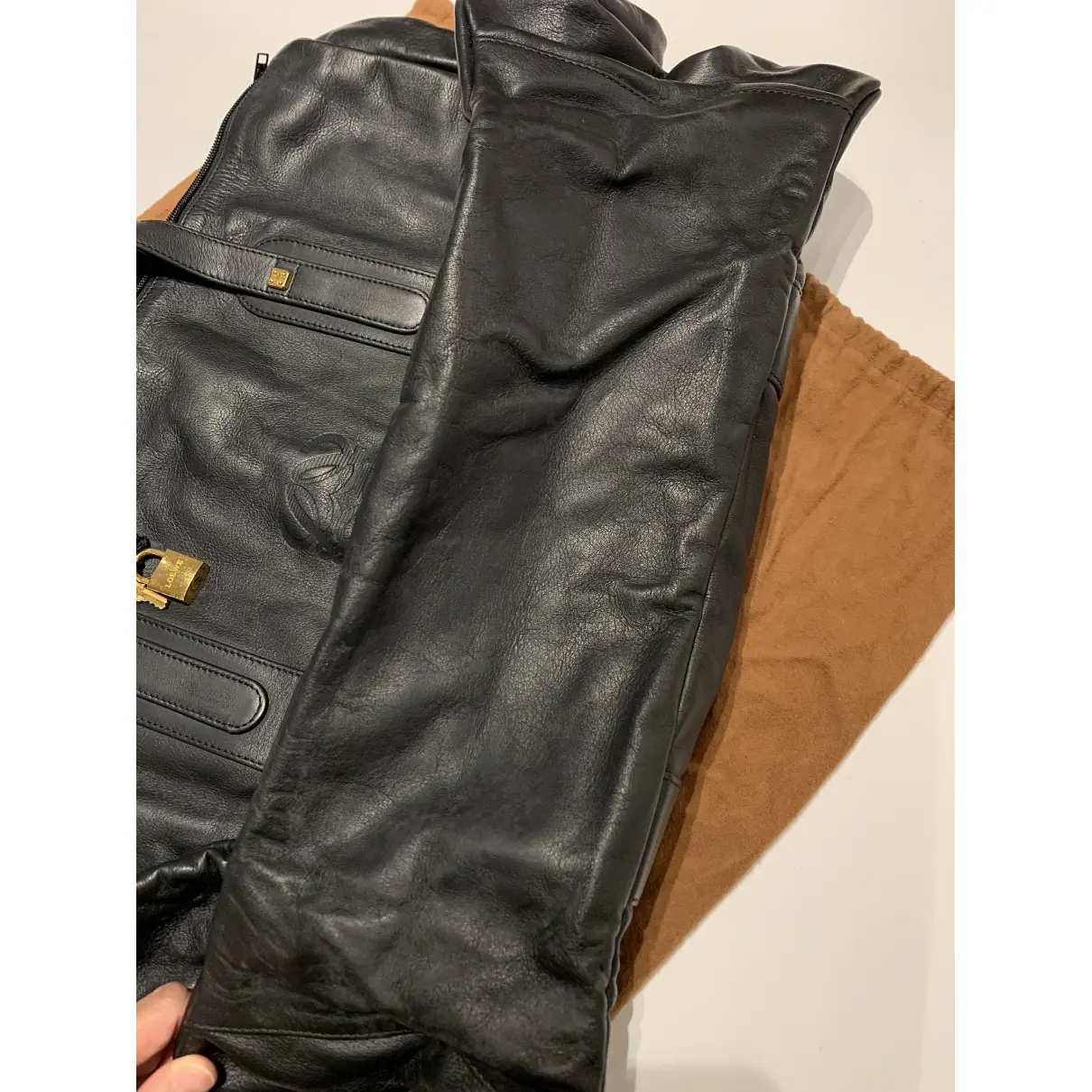 Leather weekend bag Loewe