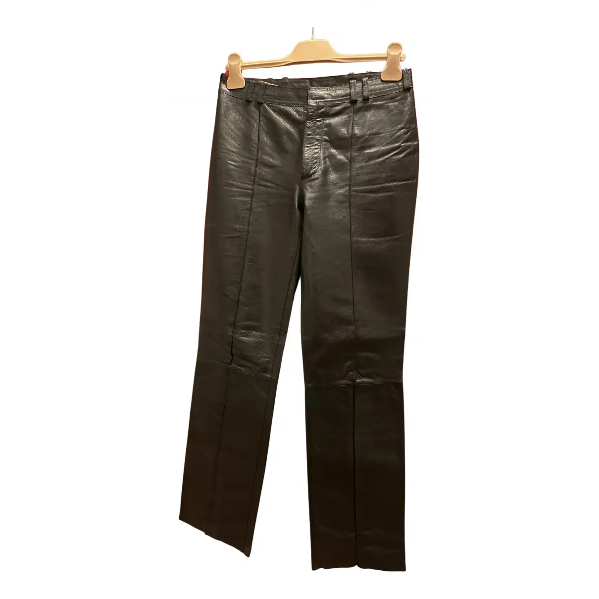 Leather straight pants Loewe