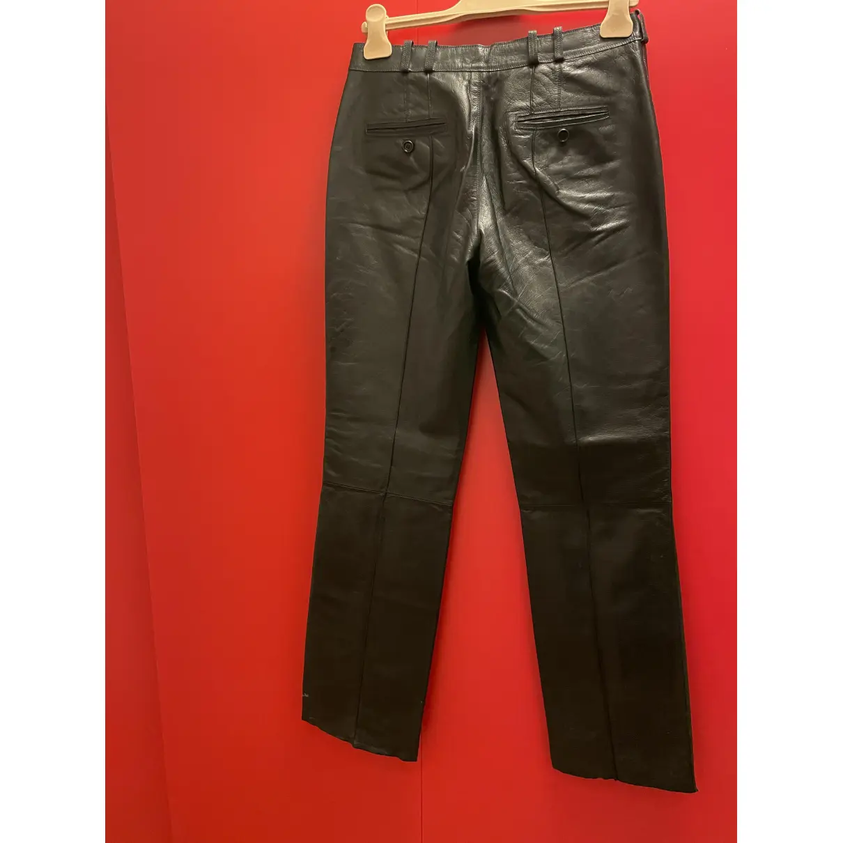 Buy Loewe Leather straight pants online