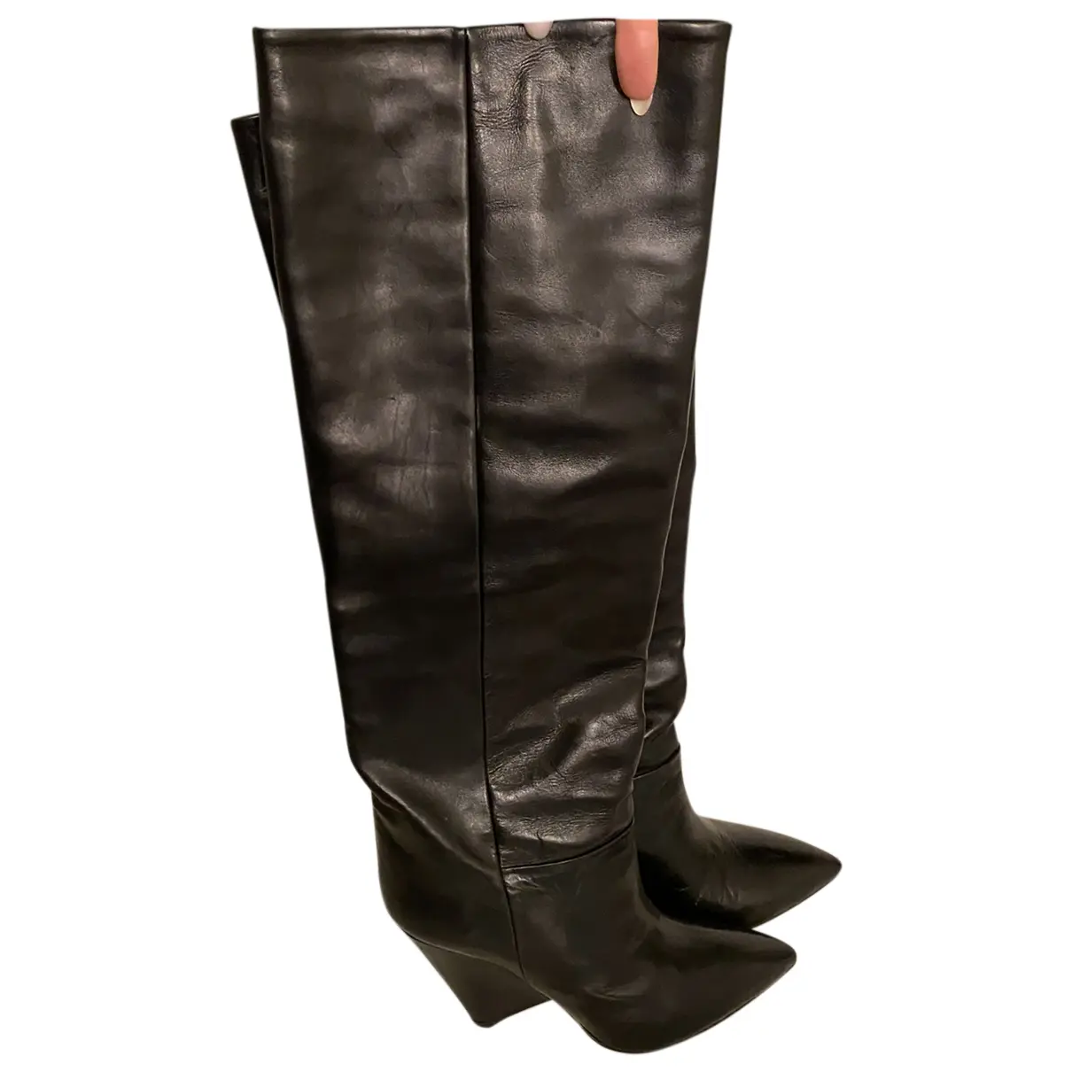 Lokyo leather riding boots Isabel Marant