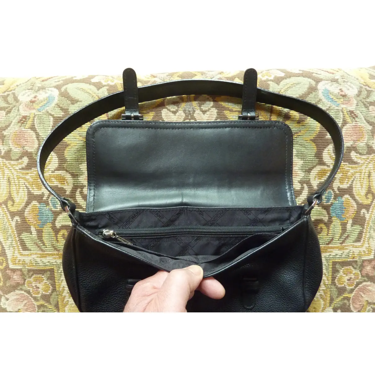 Leather handbag Longchamp - Vintage