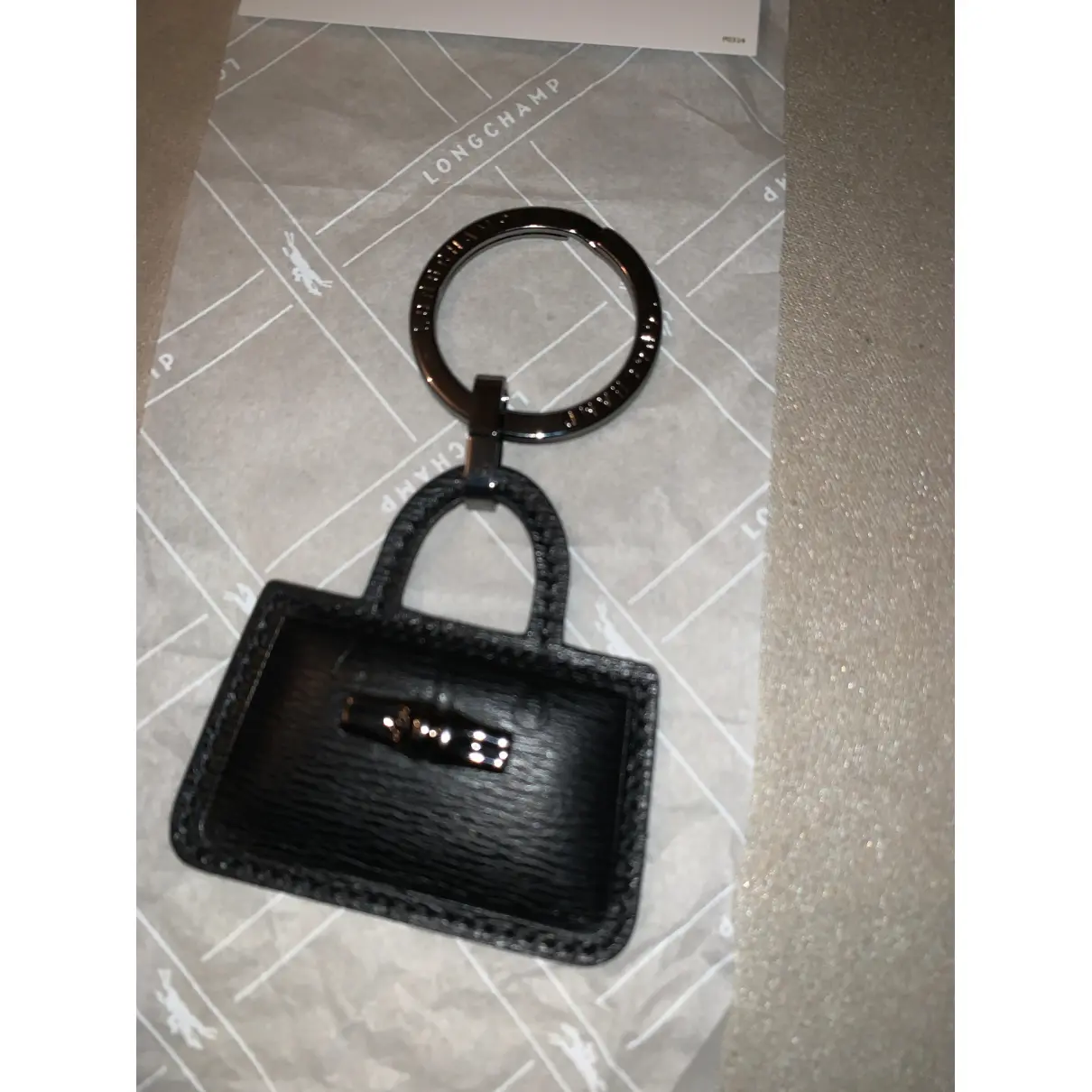 Leather key ring Longchamp