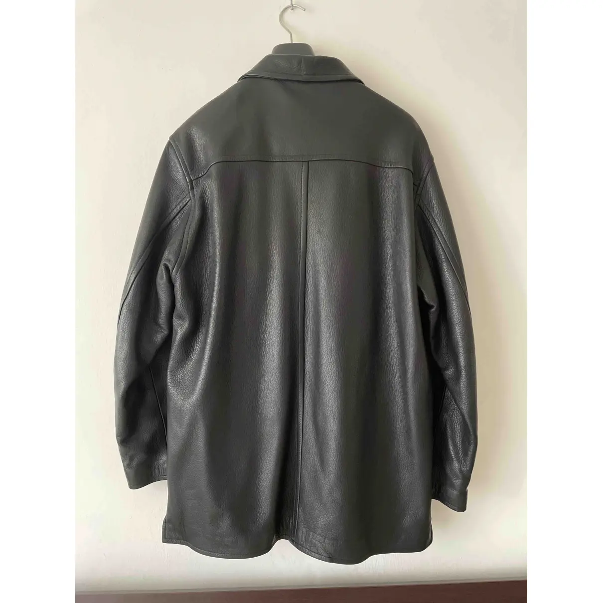 Buy Loro Piana Leather peacoat online - Vintage