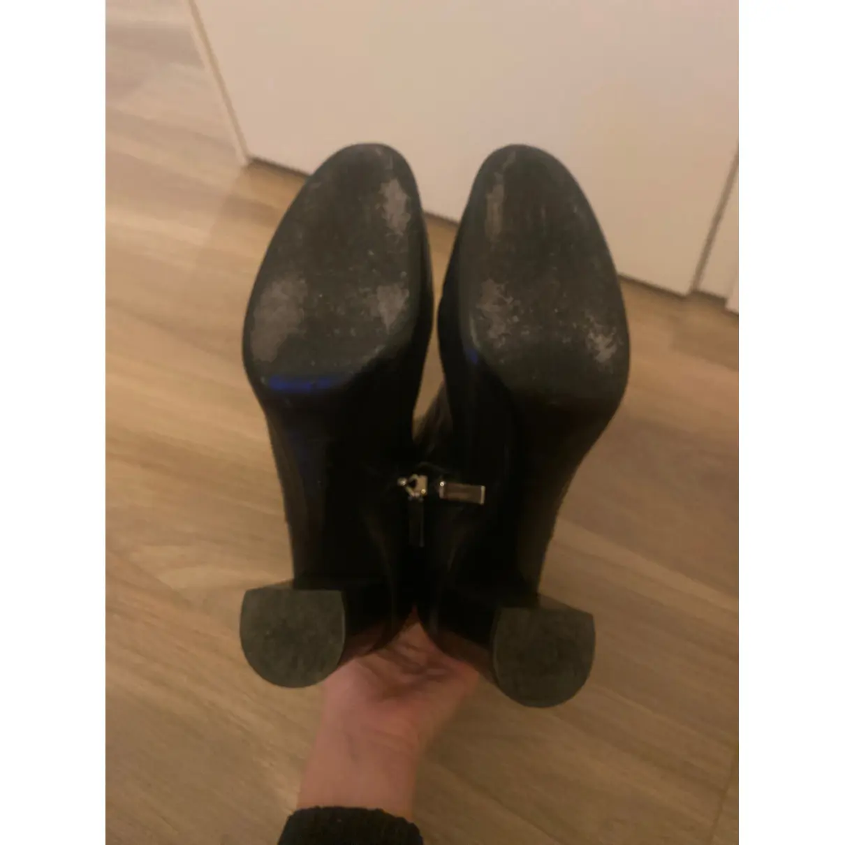 Lou leather ankle boots Saint Laurent